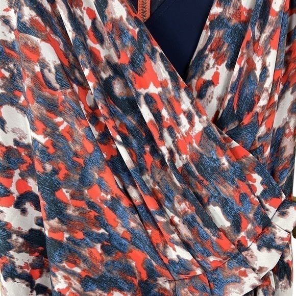 Rachel Rachel Roy V- Neck Sleeveless Lined Multicolored Multiprint Dress S - Picture 6 of 16